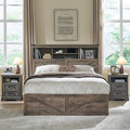 ACCOHOHO Queen Bed Frame Farmhouse by ACCOHOHO