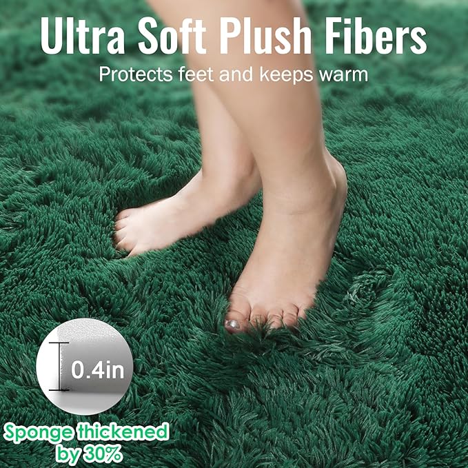 PAGISOFE Fluffy Shag Area Rug for Living Room, 5x8 Ft, Fluffy Shag Fuzzy Carpet - Image 6