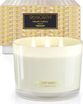 96NORTH Creamy Vanilla Scented Candles | Large 3 Wick Jar Candle | Up to 40 by 96NORTH%C2%AE