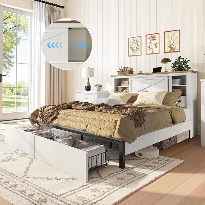 AMERLIFE King 47.2" H Bed Frame - Image 8
