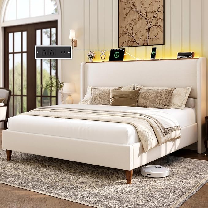LARMACE King Size Bed Frame by LARMACE