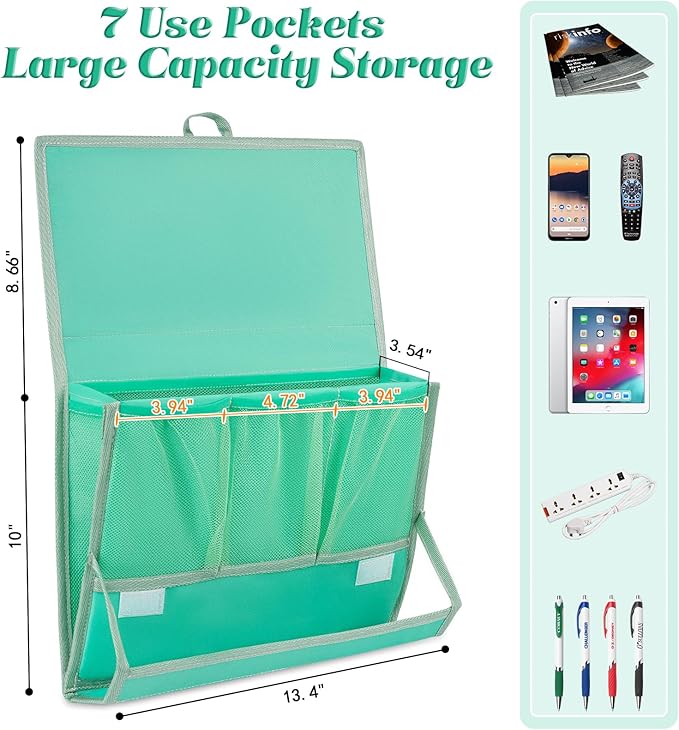 Bedside Caddy Bedside Storage Organizer Bedside Organizer - Image 2