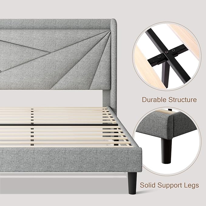 Full Size Upholstered Bed Frame - Image 6