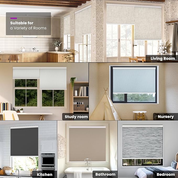 Astomi Motorized Roller Shades for Windows, Effortless Remote & Voice Control - Image 9