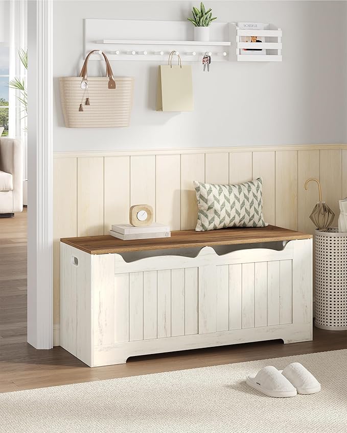 Hzuaneri 43.3" Storage Chest, Extra Large Storage Bench Trunk - Image 4