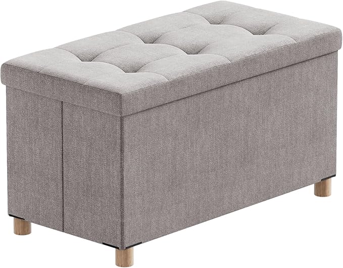 BRIAN & DANY 30 Inches Folding Storage Ottoman Bench, Ottoman by BRIANDANY