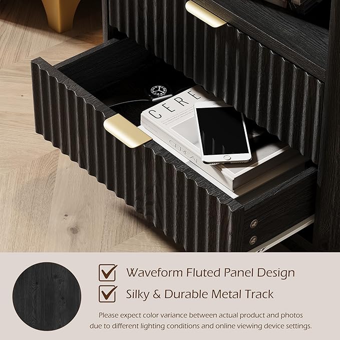 Fluted Nightstands Set of 2 - Image 4