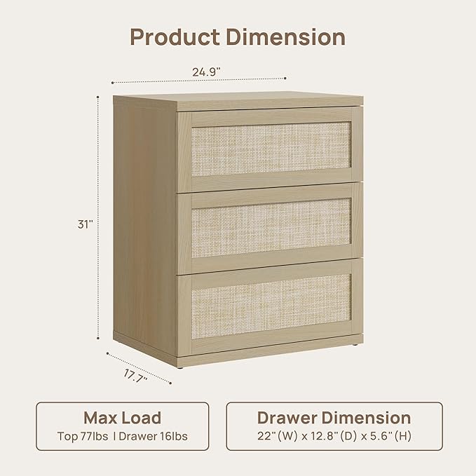 SICOTAS Dresser for Bedroom - Image 3