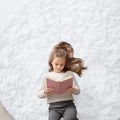 OLANLY White Round Rugs for Bedroom by OLANLY