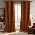RYB HOME Plush Velvet Curtains, Heavy Duty Back Tab Decorative Window Drapes by RYBHOME