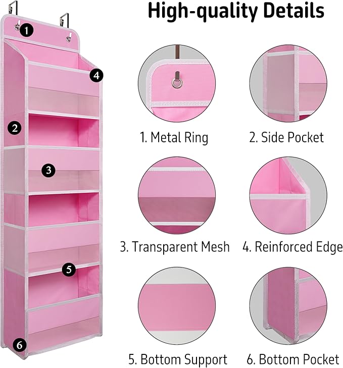 TYMENSH Over The Door Hanging Organizer - Image 4