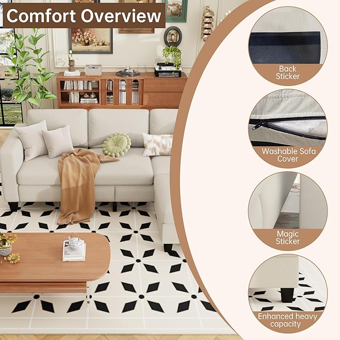 ZeeFu Sectional and Sofa Couches - Image 3