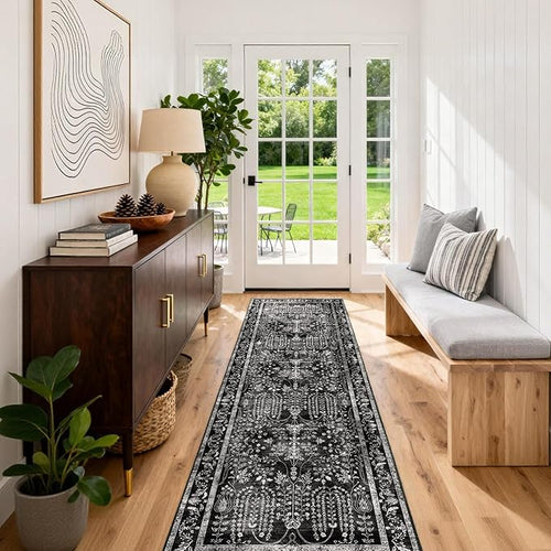 2x6 Runner Rugs for Hallways: Washable Kitchen Rugs Ultra Soft Vintage Carpet by OLFRUGDTRUG