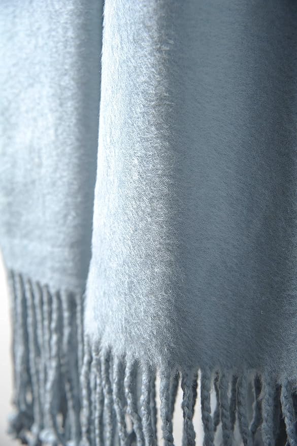 EP Mode Fringed Mulberry Silk Throw Blanket - Image 7
