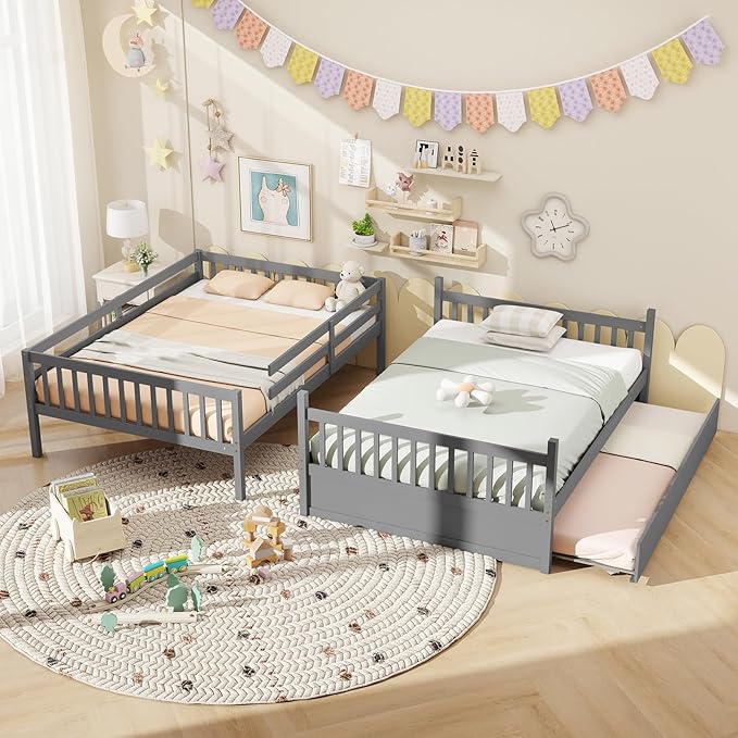 KOMFOTT Wood Full Over Full Bunk Bed - Image 4