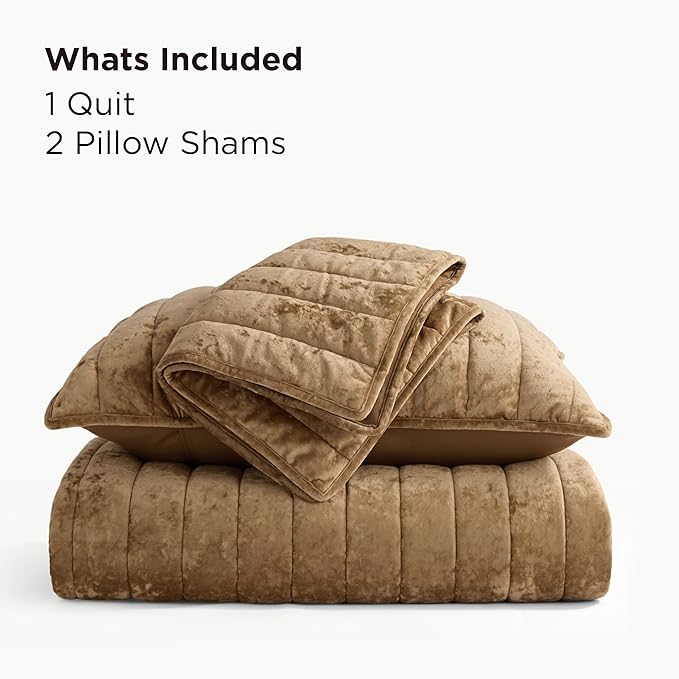 Bedsure Velvet Quilt King Size Set - Image 7