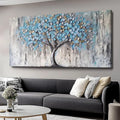 Huaaliunn Blue Tree Canvas Wall Art by Unknown