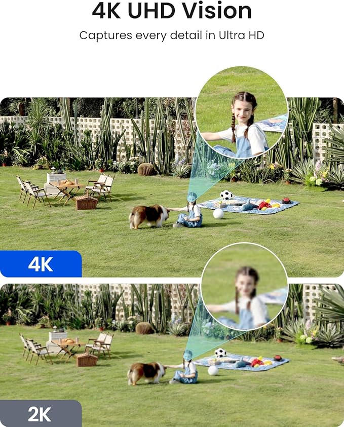 REOLINK Argus 4 Pro 4K Solar Security Cameras Wireless Outdoor, 180° Dual-Lens - Image 3