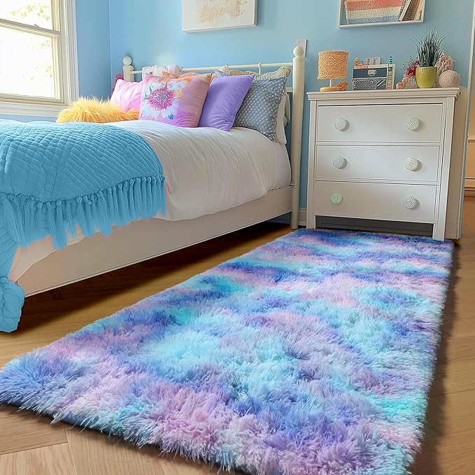 PAGISOFE Machine Washable Rainbow Runner Rugs - Image 5