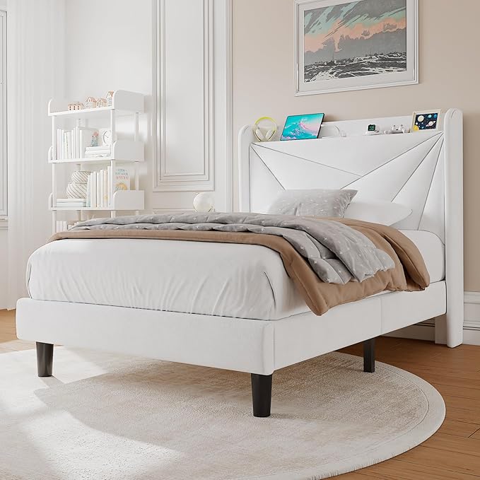 Twin Size Upholstered Bed Frame - Image 3