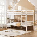 KOMFOTT Wood Bunk Bed Twin Over Twin, Bunk Bed by KOMFOTT