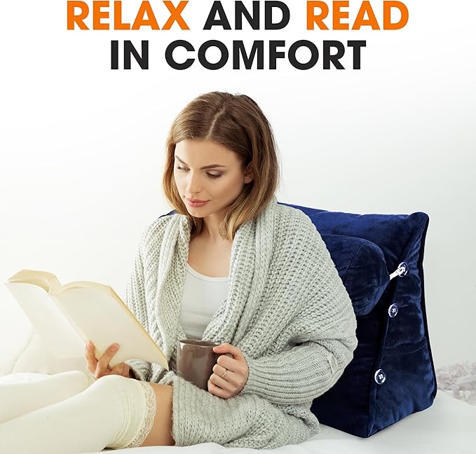 Cheer Collection Reading Wedge Pillow – TV Pillow - Image 4