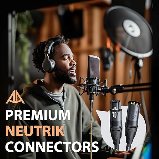 AA AUDIO ACCESSORY Gold Series Star Quad XLR Cables 10ft「Gold Plated Neutrik - Image 5