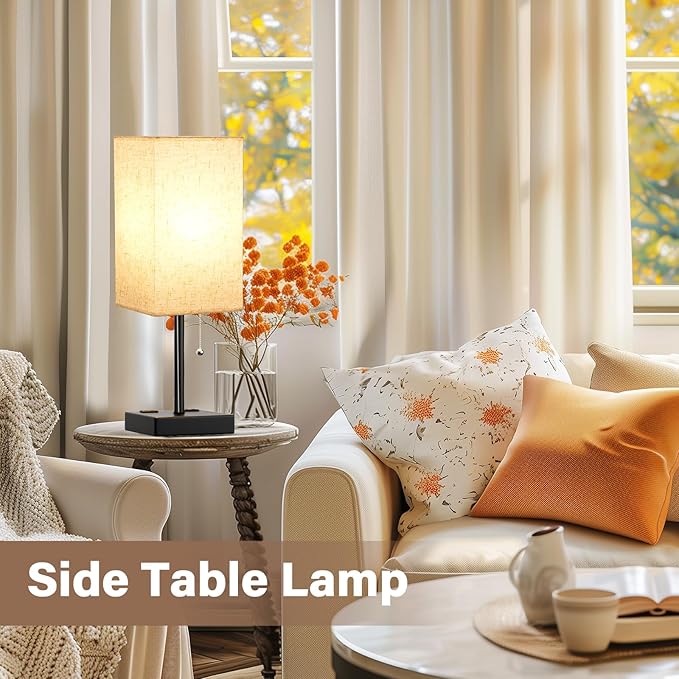 Table Lamps for Bedroom Set of 2 Nightstand - Image 6