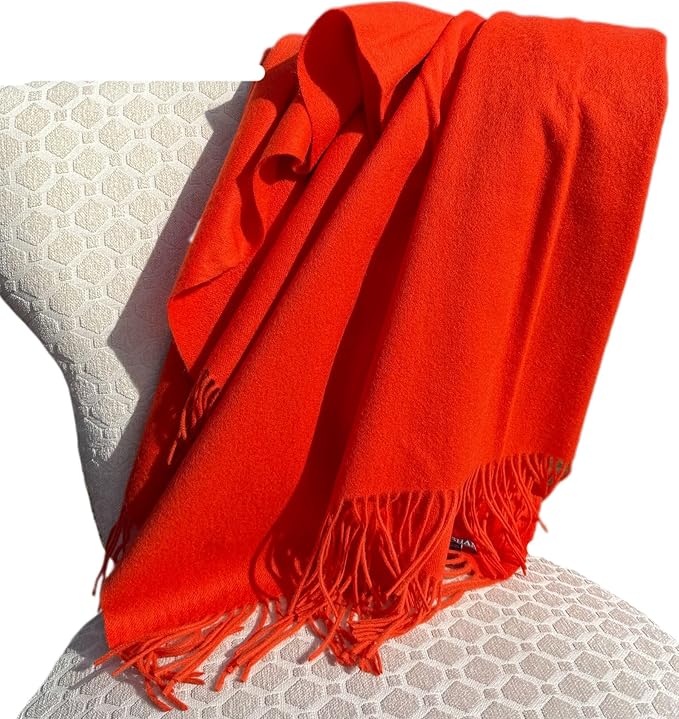 Alashan Cashmere Blend Ripple Finish Woven Throw by Alashan