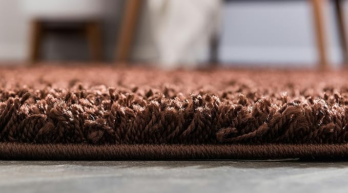 Unique Loom Solid Shag Collection Area Rug - Image 5