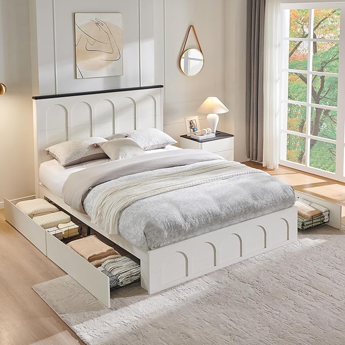 ACCOHOHO Queen Size Bed Frame Modern - Image 3