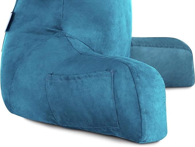 Husband Pillow Aspen Rodeo Blue, Reading Pillow Bed Rest Chair, Two-Sided - Image 8