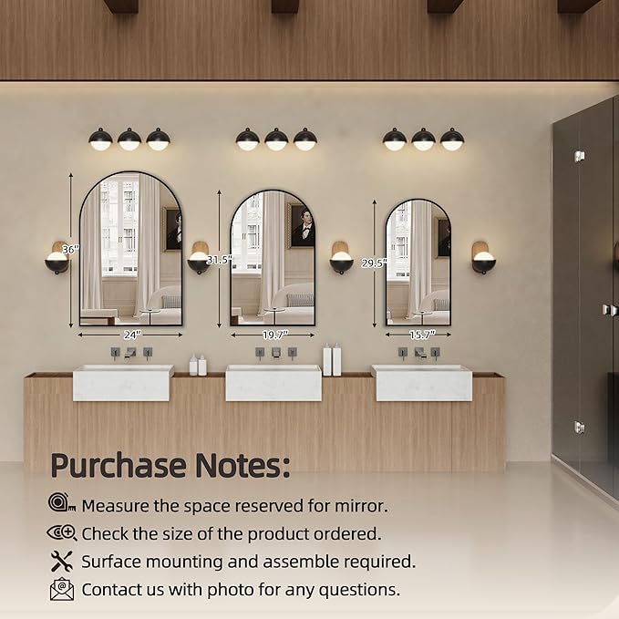 Arched Medicine Cabinet with Mirror Left or Right Opening, Bathroom Medicine - Image 7