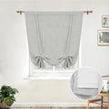 DriftAway Double Layer Linen Blackout Tie Up Curtains Thermal Insulated Fully by DriftAway