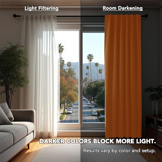 Deconovo Back Tab and Rod Pocket Blackout Curtains - Image 3