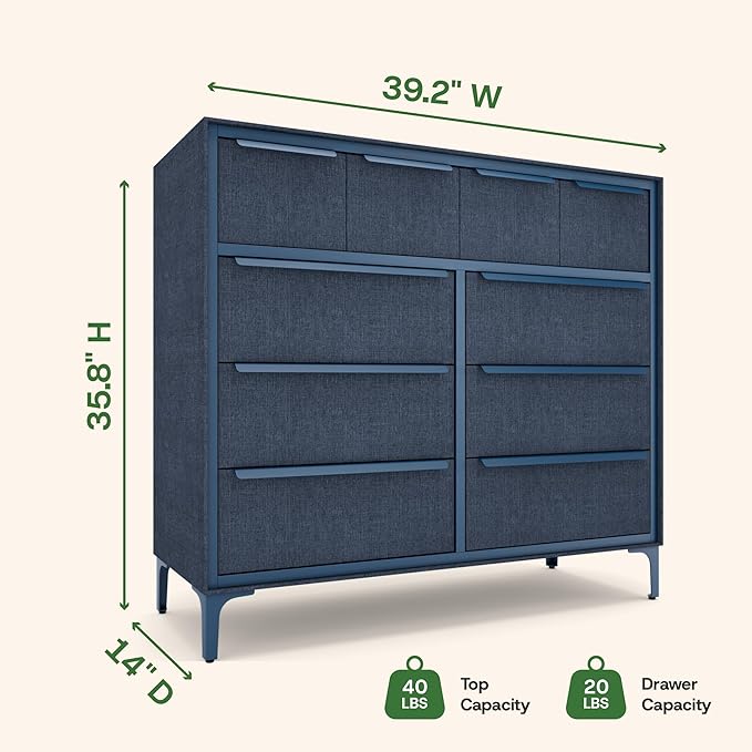 Naima Premium Fabric Dresser - Image 3