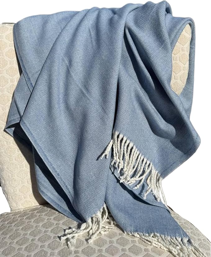 Alashan Cotton Acrylic Adirondack Herringbone Woven Throw - Image 3