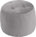 MeMoreCool Stuffed Round Pouf Ottoman Foot Rest, Floor Pouf Foot Stool by MeMoreCool