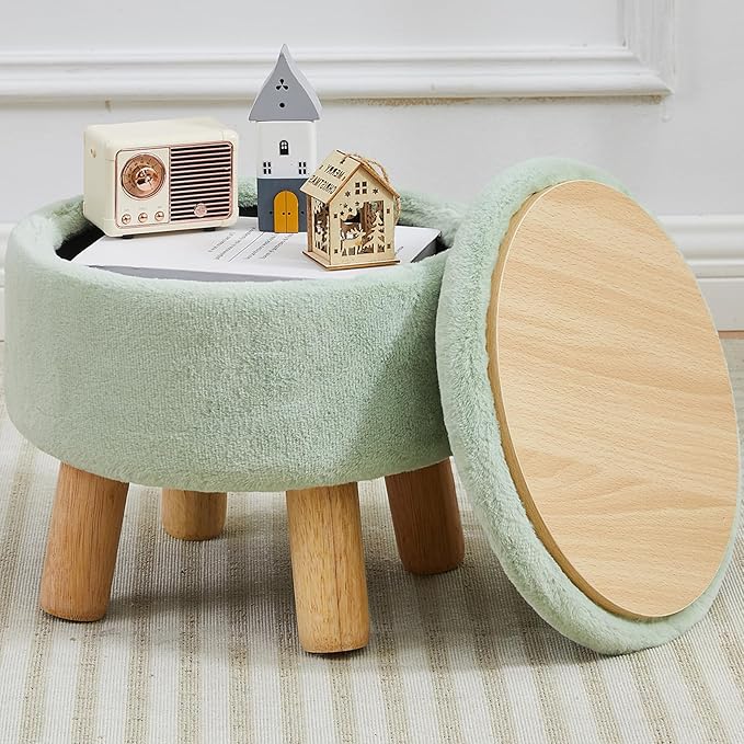 FIMIVIBI Small Foot Stool Ottoman by FIMIVIBI