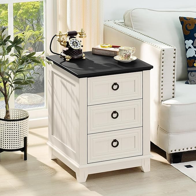 Farmhouse Night Stand Set of 2, Dresser - Image 7