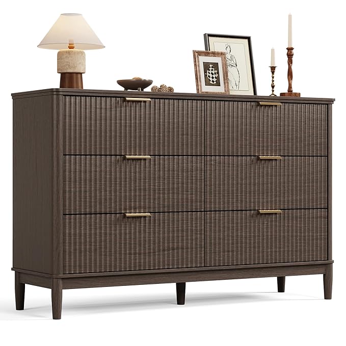 LINSY Fluted Dresser for Bedroom by Linsy