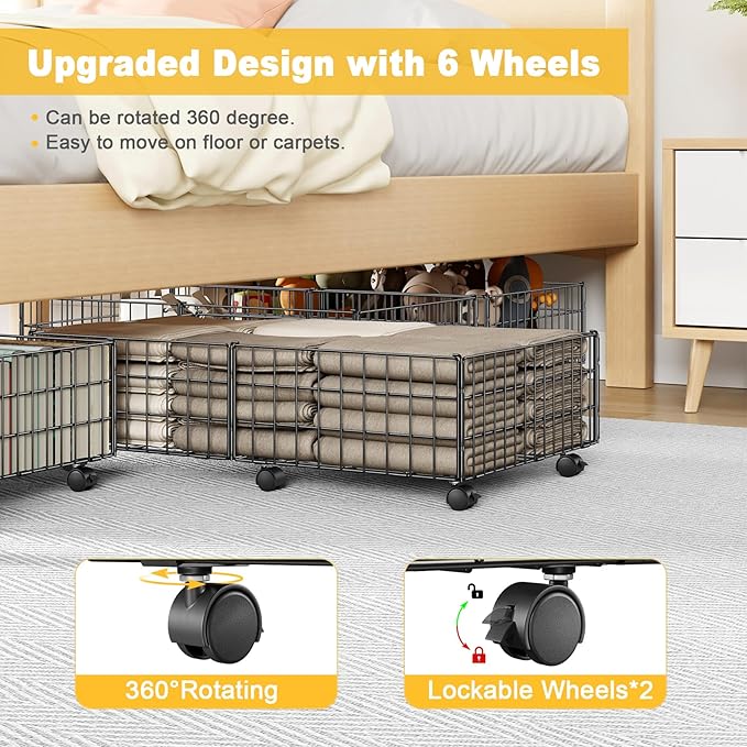 Mr IRONSTONE Under Bed Storage Containers - Image 4
