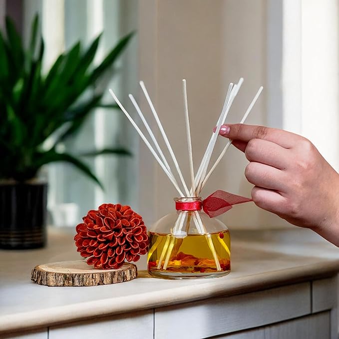 LOVSPA Reed Diffuser Set, Uplift Pomegranate Citrus Scented Oil Diffuser - Image 4
