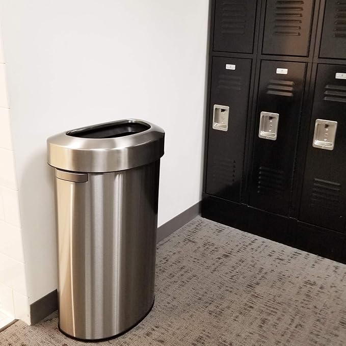 iTouchless 23 Gallon / 87 Liter Stainless Steel Trash Can and Recycle Bin - Image 5