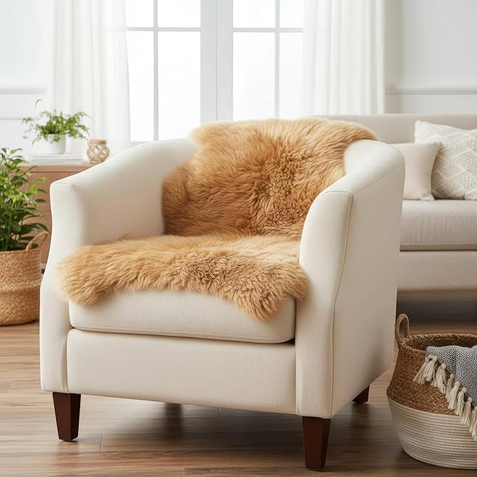 Super Area Rugs Brown Sheepskin Rug by SuperAreaRugs