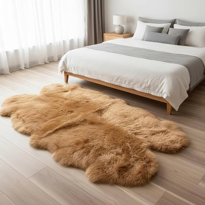 Large Sheepskin Rug for Living Room - Image 3