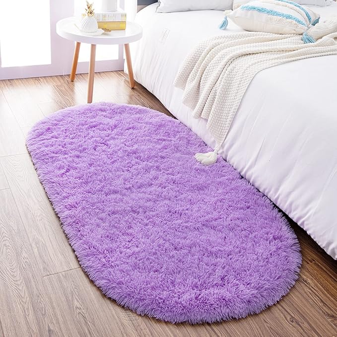 Noahas Ultra Soft Fluffy Bedroom Rugs Kids Room Carpet Modern Shaggy Area Rugs by ModernHomeDecor