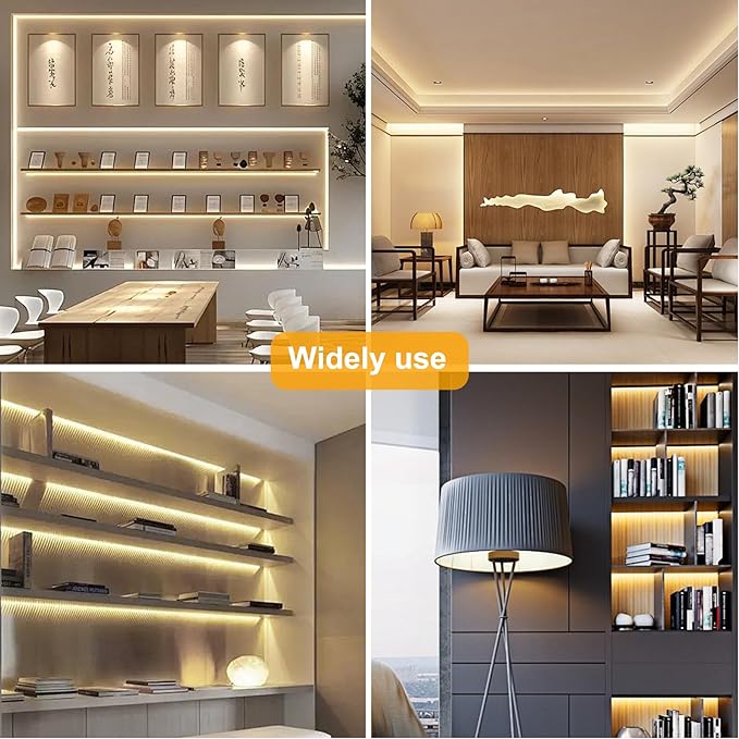 COB LED Strip, LED Strip Lights 5M/16.4ft, Touch Dimmable LED Strips, 3000K - Image 8