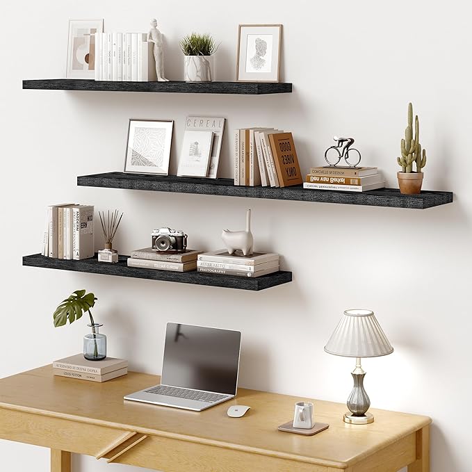 Vivelove 48 Inches Floating Shelves Wall Mounted, Living Room, Home Decor - Image 7