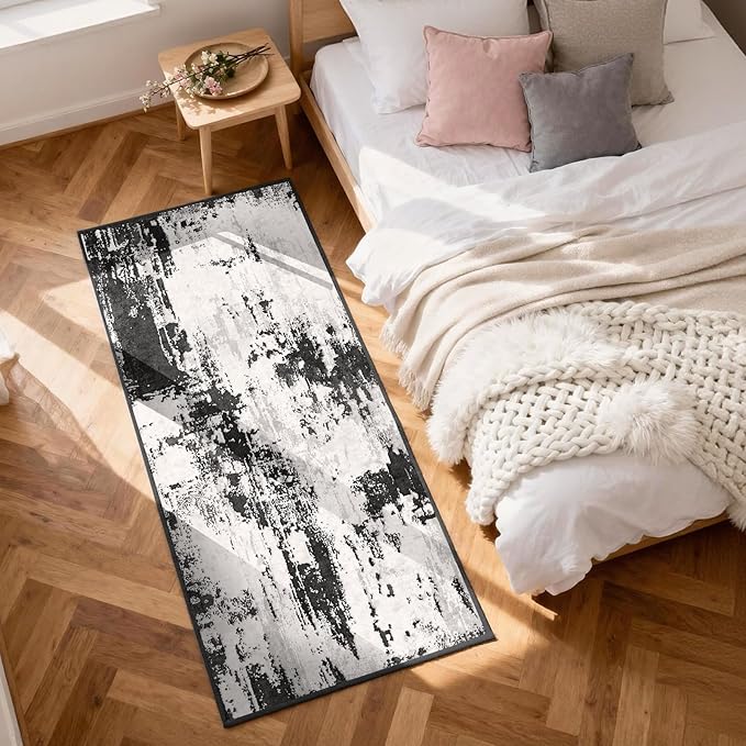 3x6 Kitchen Hallway Runner Rug: Long Washable Rug Runner Non-Slip Indoor - Image 4